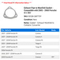 thumbnail image 2 of Exhaust Line to Manifold Gasket - Compatible with 2005 - 2008 Porsche 911 997 2006 2007, 2 of 2