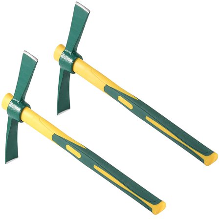 Dual 15 Inch Forged Garden Pick Axe Set