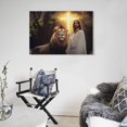 thumbnail image 5 of Jesus Christ Wall Art - Lion of Judah And Jesus Painting - Cross Easter Poster Print Posters Art Print Wall Photo Paint Poster Hanging Picture Family Bedroom Decor Gift 20x30inch(50x75cm), 5 of 6