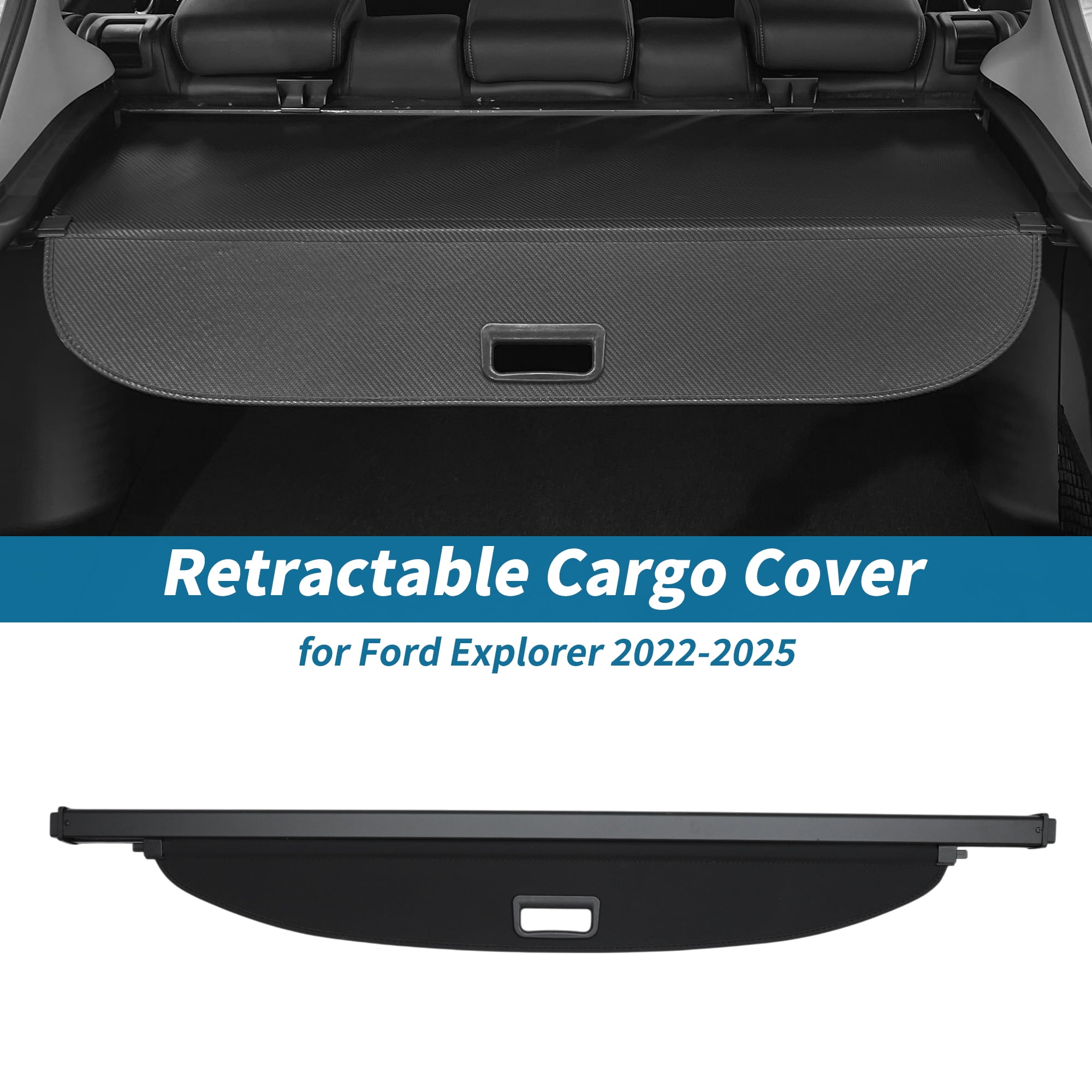 Unique Bargains Retractable Cargo Cover for Ford Explorer 2022-2025 Rear Trunk Screen