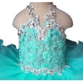 thumbnail image 2 of Jenniferwu G040-2 Infant Toddler Baby Newborn Little Girl's Pageant Party Birthday Dress Blue Size 3-6M, 2 of 5