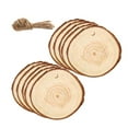 thumbnail image 2 of Rebanadas de árbol perfecl 10 piezas DIY manualidades Artesanales decoración con soga, 2 of 8