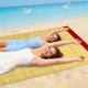 thumbnail image 5 of Manta de playa grande | Esterilla de microfibra sin arena para playa, piscina y picnic | Manta de exterior de secado rápido | Esterilla de viaje rectangular de 200x140 cm para camping, yoga y parque, 5 of 6