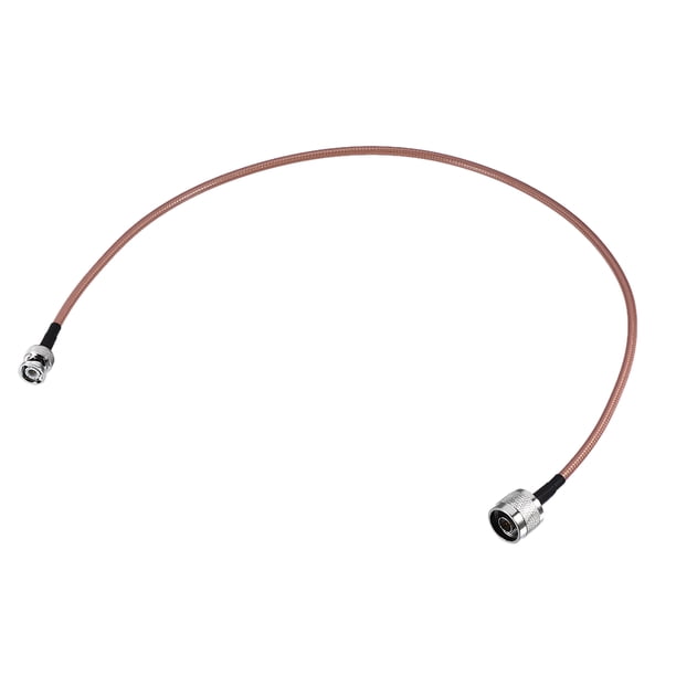 Cable coaxial RF de baja pérdida Uxcell conexión RG-142 N macho a BNC macho 60cm/2 pies