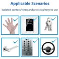 thumbnail image 3 of 10 Pack Portable Disinfection Wipes Moist Wipes With 75% Alcohol For Deep Cleaning Hands Tables, 3 of 5