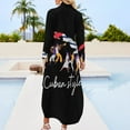 thumbnail image 2 of guayabera cuban style Long Sleeved Shirt Dress summer clothes for women Elegant gowns, 2 of 6