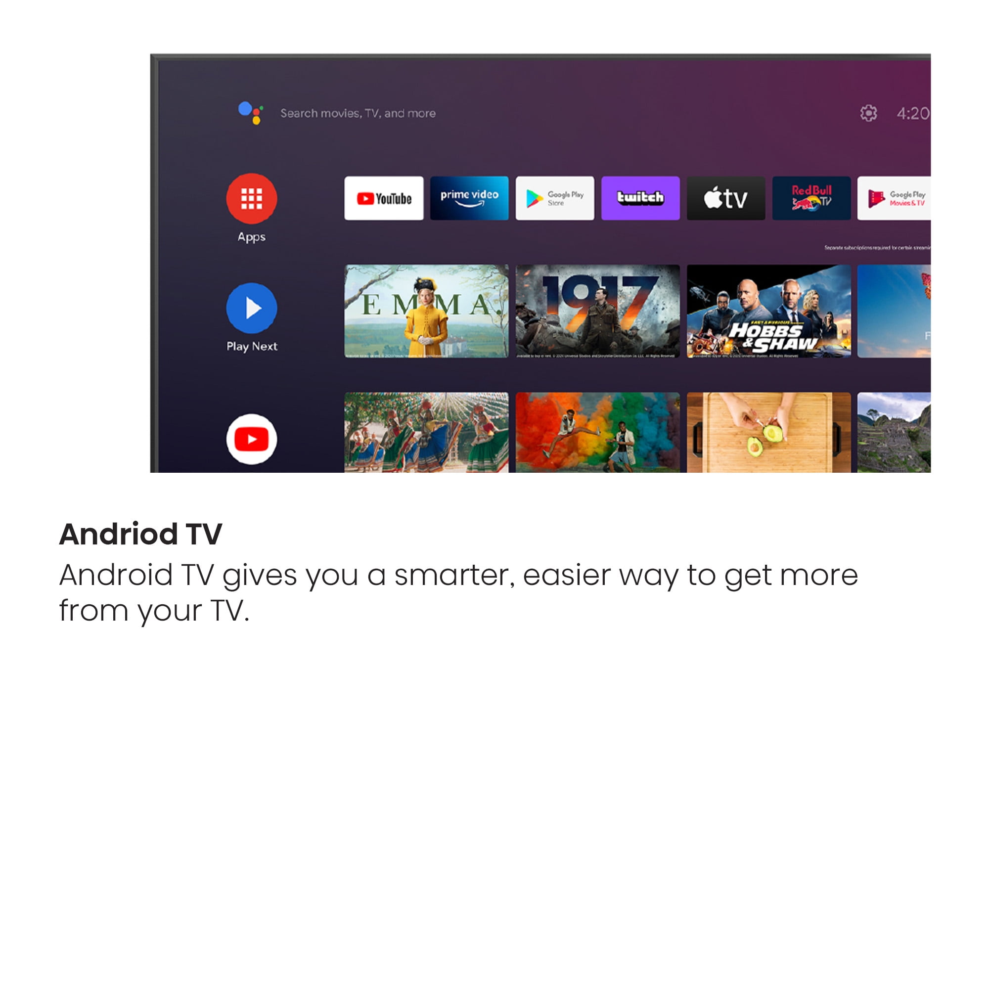 Hisense 32" Class A4H Series LED Android Smart Television A4H Series 32A4H