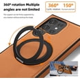 thumbnail image 3 of for Samsung Galaxy S24 Ultra Case Leather Magnetic [Compatible with MagSafe][360°Rotatable Ring Stand & Kickstand] Phone Cover for Samsung S24 Ultra, 3 of 6