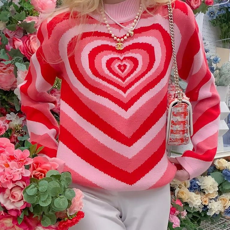 Printed Long-Sleeved O-Neck Sweater Printed Long-Sleeved O-Neck Sweater