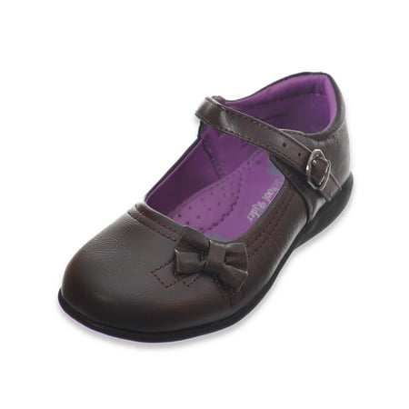 

School Rider Girls Mary Jane Shoes (Sizes 5 - 10) - brown 6 toddler