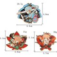 thumbnail image 3 of Genshin Impact Hutao Broche Pin - Hutao Personajes Cosplay Esmalte Broche Solapa Pin - Regalo para fanáticos, mujeres y niñas Kazuha -, 3 of 4