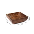 thumbnail image 5 of Handmade Single Piece Sheesham Wood Square Platter - Brown, 9 Inches | Serving Platter | Snacks Platter | Dining Table Platter | Condiment Platter, 5 of 5