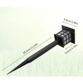 thumbnail image 2 of 12PCS Ground Lamp Solar Power Square Garden Lamp Outdoor LED Night Light for Path Walkway, Warm Light, 2 of 9
