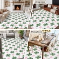 thumbnail image 6 of Area Rug 72×108in, St. Patrick's Day Green Shamrock Floor Carpet Living Room Rug, Pink Love Heart Seamless Non-Slip Welcome Mat Indoor Rugs for Bedroom Dining Room, 6 of 9