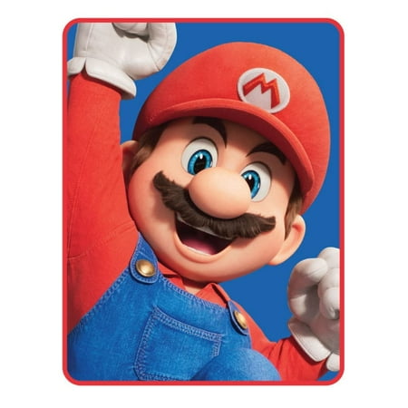 Super Mario Bros. Movie Micro Raschel Throw Blanket 46 in x 60 in Super Mario Bros. Movie Micro Raschel Throw Blanket 46 in x 60 in
