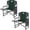 Green, variant on Oversized Directors Camping Chair Set of 2 Support 600 LBS, Heavy Duty Folding Outdoor Chairs with Detachable Side Pocket and Adjustable Side Table for Outside Beach,Lawn,Fishing (Black)
