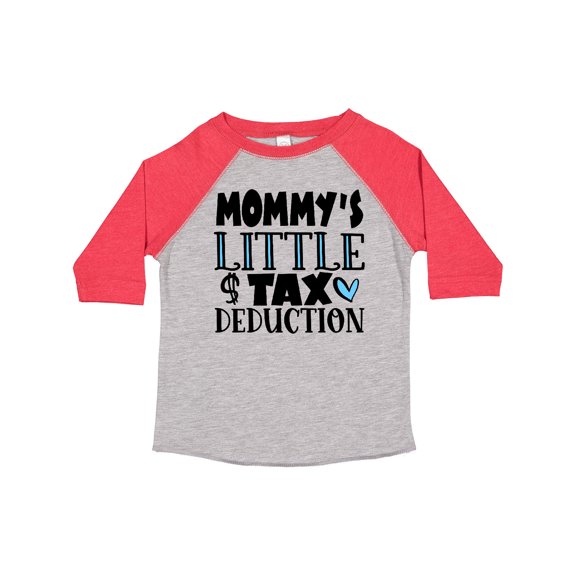 Inktastic Mommy's Little Tax Deduction Blue Hearts Boys or Girls Toddler T-Shirt