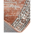thumbnail image 7 of Unique Loom Nyla Collection Area Rug - Smile (7' 10" x 10' Oval Salmon Pink/Black), 7 of 7