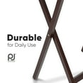 thumbnail image 6 of Open Box PJ Wood Folding TV Tray Folding Table Desk Stand, Espresso Brown, 2pc, 6 of 8