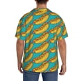 thumbnail image 3 of Sikiie Hot Dogs 8 Men's Cuban Shirt, Hawaiian Shirts, Business Casual Button Down Shirts, Short Sleeve Shirt-3X-Large, 3 of 5