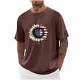 thumbnail image 2 of Vetsdori July 4th Tshirts for Men Short Sleeve American Flag Pullover Red White and Blue Summer,Outdoor Independence Day Patriotic Mens Tops, 2 of 5