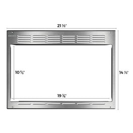 GE 24 Optional Trim Kit for Microwave Stainless Steel JX1124STC Walmart