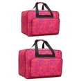 thumbnail image 1 of jifeng 2 Pcs Étui de Transport pour Machine à Coudre Fournitures de Couture Sac de Machine à Coudre Extérieur Rouge Rose, 1 of 9