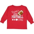 thumbnail image 3 of Inktastic Daddy's Little Football Fan Boys or Girls Long Sleeve Toddler T-Shirt, 3 of 5