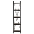 thumbnail image 2 of vidaXL 5-Tier Bookcase Black 15.7"x11.8"x70.9" Solid Mango Wood, 2 of 10
