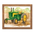 thumbnail image 2 of Collections Etc John Deere Tractor Framed Wooden Wall Art, 2 of 2