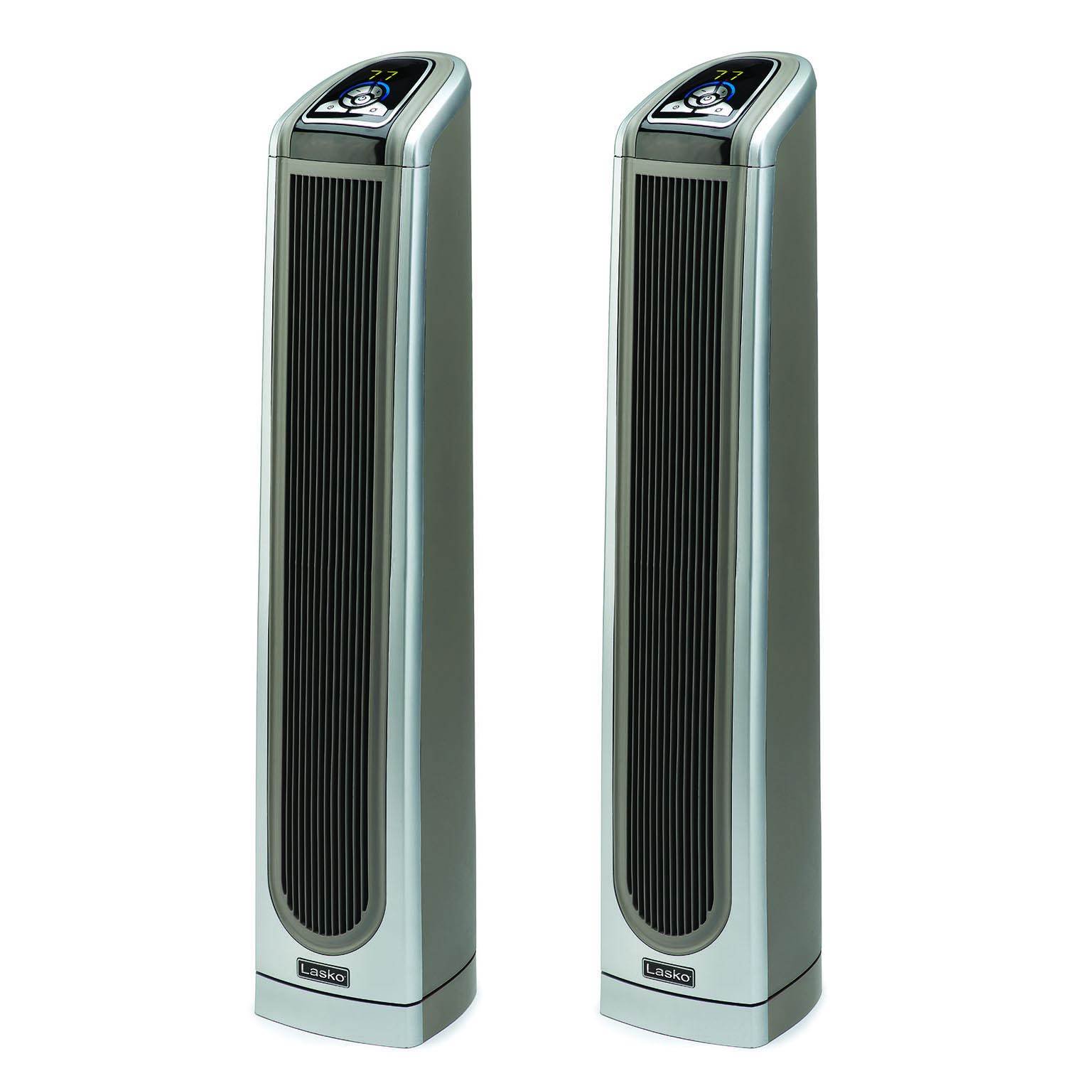 Lasko 34 Inch Electronic Oscillating Ceramic Tower Heater with Remote (2  Pack) - Walmart.com