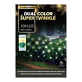 EZ Illuminations Clear 100 Twinkle LED Net Lights Christmas Holiday Lighting, 72"