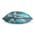 thumbnail image 2 of Ryvnso Teal Flower Throw Pillow Covers Couch Pillowcases Decor for Bed Sofa 16" x 16", 2 of 7