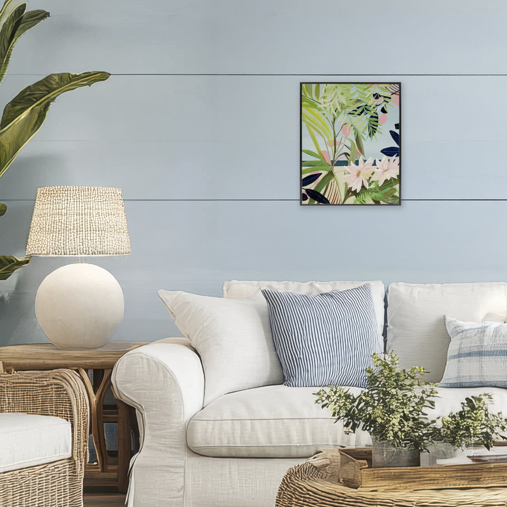 Stupell Industries Discovery of Lush Plants Black Framed Giclee Art, design by Dani Heyward