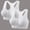 White, variant on Avrnliq 2-Pack Front Zip Sports Bra for Women Wireless Racerback with Mesh Back Black Soft Comfort Support S-XXXXL,Size XL