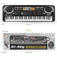 thumbnail image 4 of Clavier Piano 61 Touches Clavier Portable Multifonctionnel Piano Musique Chi, 4 of 5