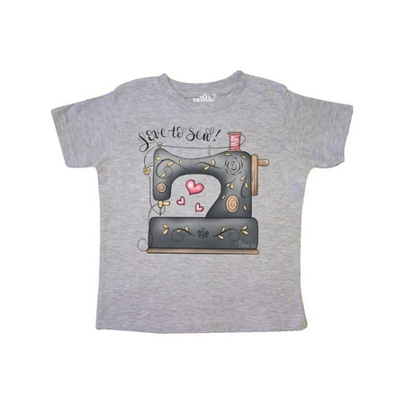 

Inktastic Love to Sew Sewing Machine Gift Toddler Boy Girl T-Shirt