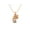 Rose Gold Vermeil, variant on 0.16 Ctw Round Opal 925 Sterling Silver Hindu Religious Ganesh Men Women Necklace Pendant