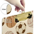thumbnail image 4 of FMSHPON Sport Balls Clipboard Hardboard Wood Nursing Clip Board and Pull for Standard A4 Letter 13x9 inches, 4 of 6