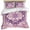 Multicolor, variant on Purple Orange Boho Bedding 3 Piece Duvet Cover Set California King, Ethnic Geometric Middle Century Art Soft Microfiber Comforter Cover with Zipper Closure & Pillowcases, FadeResistant Quilt Cover