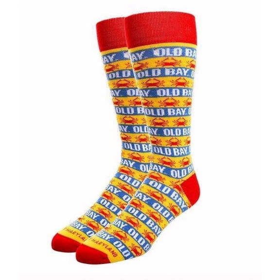 Old Bay Stripes Dress Socks - Large