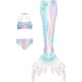 thumbnail image 1 of Mermaid Tails for Swimming for Girls Kids Mermaid Swimsuit（no Monofin） High quality, 1 of 5