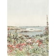 thumbnail image 2 of Piddix 12x14 White Modern Wood Framed Museum Art Print Titled - Garden by the Sea II, 2 of 4