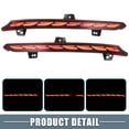 thumbnail image 4 of Unique Bargains 1 Pair Rear Bumper Reflector Fog Brake Tail Light Flowing Turn Signal Light Red Yellow for Honda Accord, 4 of 7