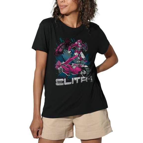 TRANSFORMERS ONE Elita 1 Retro Women's Loose T-Shirt, Black, Small