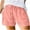 Pink, variant on Womens Athletic Shorts Plus Size Shorts Casual Beach Drawstring Shorts With Pockets Loose Women Shorts Sky Blue S