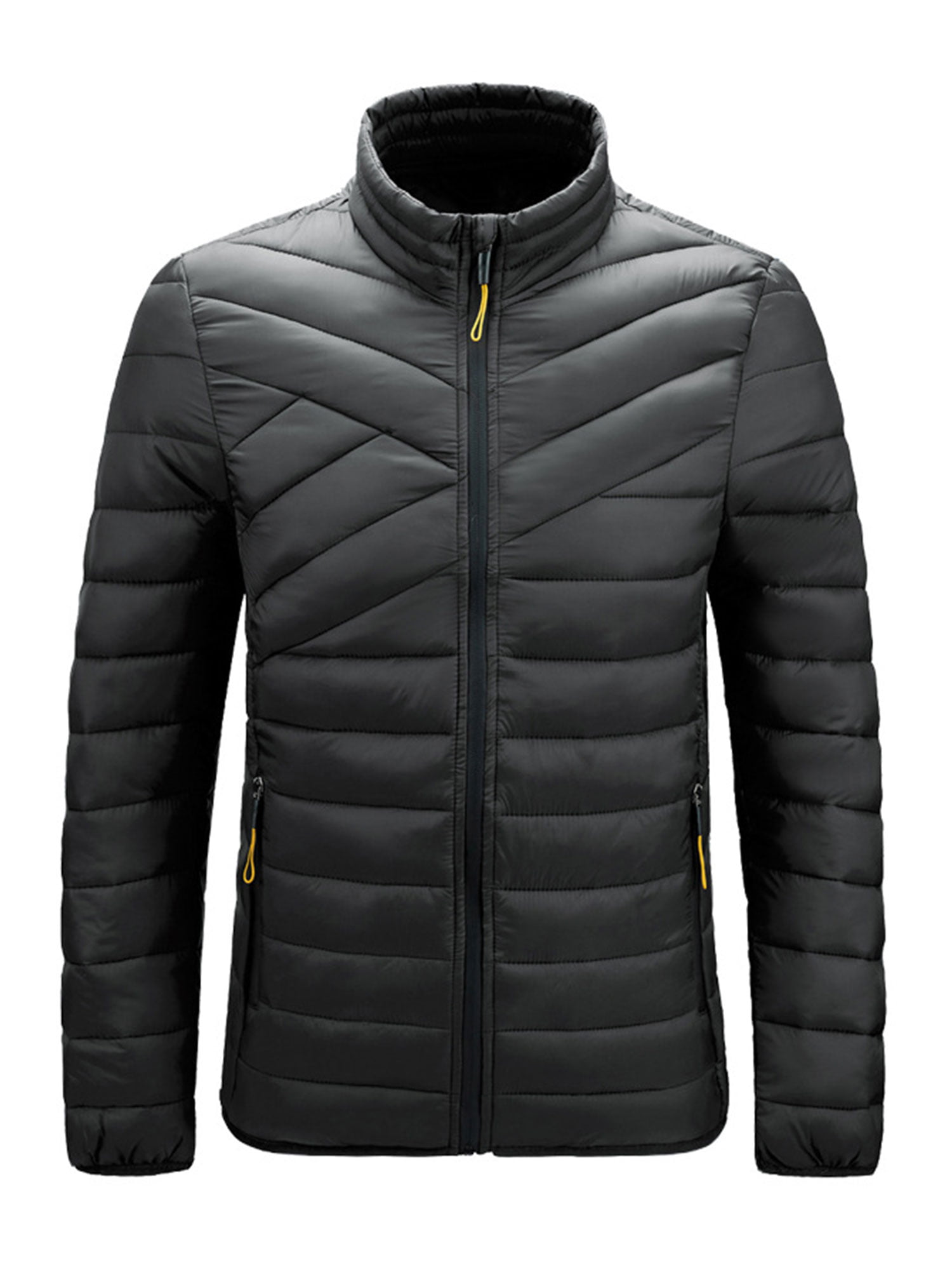 L-6XL Mens Plus Size Casual Waterproof Quick-Drying Outdoor Solid Coat Long Sleeve Full Zipper Coat Blouse
