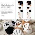 thumbnail image 4 of Qarigey Calcetines de mujer cálidos de felpa zapatilla informal calcetín para dormir para otoño invierno suelo de casa Medias Blanco negro Qarigey AP000972-02, 4 of 6