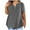 Dark Gray womens tops, variant on Pimelu Womens Shirts Plus Size Tops for Women Casual Tops for Women Summer V Neck Short Sleeve Breathable Loose Fit Shirts Ladies Solid Workout Tunic Blouses with Pocket