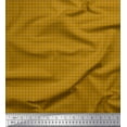 thumbnail image 1 of Soimoi Gold Cotton Poplin Fabric Flower Geometric Fabric Prints By Yard 42 Inch Wide, 1 of 3